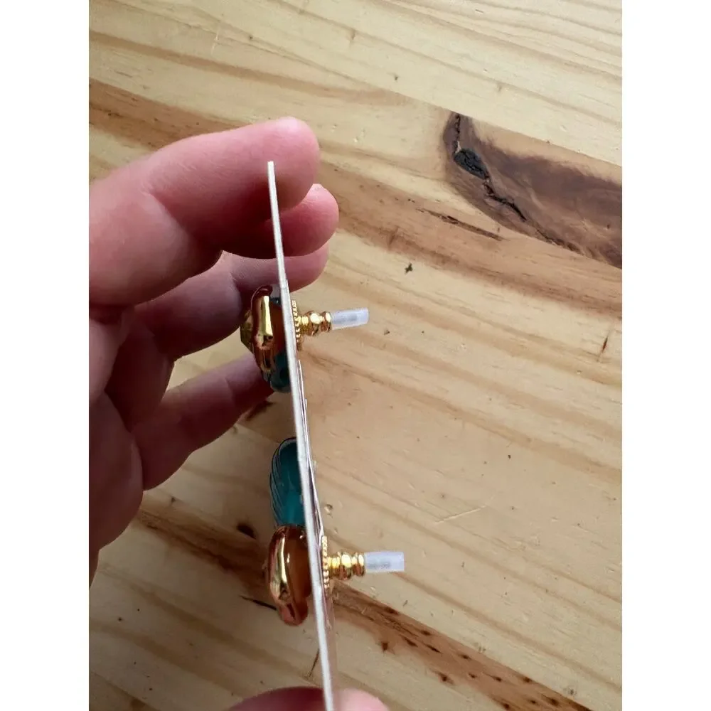 Mignonne Gavigan Natalia Drop Earrings Turquoise 14K Gold Plated Brass Shell